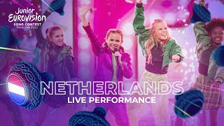 Luna  La Festa  LIVE  Netherlands 🇳🇱 Junior Eurovision 2022 [upl. by Nojed129]