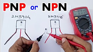 How to check NPN and PNP Transistor using Digital Multimeter in urduhindi [upl. by Darci]