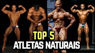 OS MELHORES FISICULTURISTAS NATURAIS TOP 5 [upl. by Ahsiet]