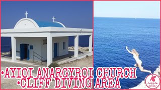 Ayioi Anargyroi Church  Cliff Diving Area  Cyprus Tourist Spots [upl. by Eniluqaj548]