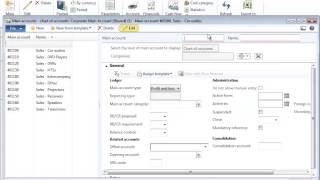 Dynamics AX 2012  Main Account [upl. by Yeldnarb263]