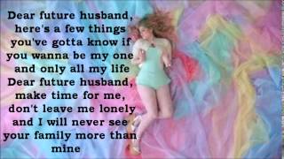 Meghan Trainor  Dear Future Husband Lyrics [upl. by Jaf773]