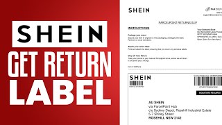 How To Get Return Label On Shein  SIMPLE Method [upl. by Netsew739]