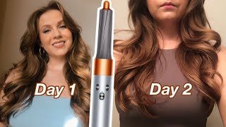 LONG LASTING Curls with DYSON AIRWRAP Long Hair Tutorial [upl. by Jarvey]