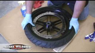 Tubeless Motorcycle Tire Change Tire Changing [upl. by Abrams]