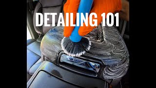 INTERIOR DETAILING 101  Everything I know step by step ASMR [upl. by Leotie]