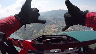 Paragliding Crash Accident at Annecy France  Raw Video [upl. by Maighdlin]