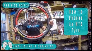 How To Change a Tubeless Mountain Bike Tyre Tire [upl. by Niltag72]