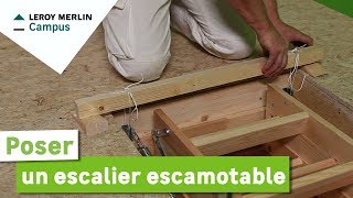 Comment poser un escalier escamotable  Leroy Merlin [upl. by Lyret]