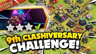 Easily 3 Star the 9th Clashiversary Challenge Clash of Clans [upl. by Andy]