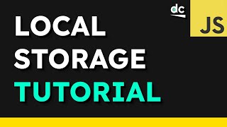 How to Use Local Storage in JavaScript [upl. by Nahte466]