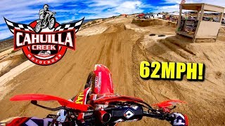 HIGH SPEED amp BIG JUMPS  Cahuilla Creek Motocross [upl. by Eirojam]