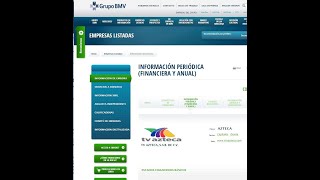 BMV Descargar Estados Financieros en formato editable [upl. by Aineg928]