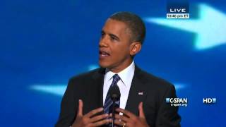 President Obama Acceptance Speech at 2012 Democratic National Convention CSPAN  Full Speech [upl. by Lyrrehs]