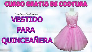 COMO HACER UN VESTIDO PARA QUINCEAÑERA [upl. by Eunice926]