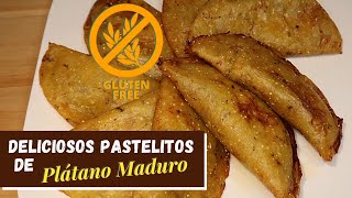 Pastelitos de Plátano Maduro  4 ingredient plantain empanadas [upl. by Onileba]