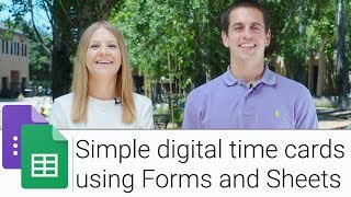 Digital Time Card using Forms and Sheets [upl. by Uolyram87]