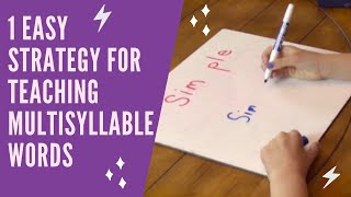 One Easy Strategy for Teaching Multisyllable Words [upl. by Aneema]