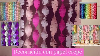 Decoración con papel crepe  Mairy [upl. by Leitnahs]