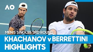 Karen Khachanov vs Matteo Berrettini Match Highlights 3R  Australian Open 2021 [upl. by Geof]