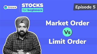 Market Order Vs Limit Order  Stocks for Beginners [upl. by Stallworth]