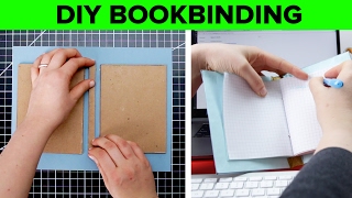 DIY Hard Cover Bookbinding [upl. by Anaela]