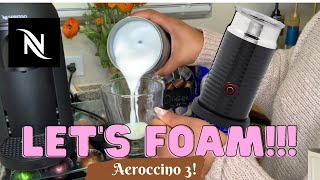 How To Foam Milk With Aeroccino 3 Make Coffee With Foam Tips amp Tricks  Easy Foamed Latte Recipe [upl. by Hebert]