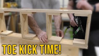 Cabinet Build How To Make a Toe Kick [upl. by Avehstab]