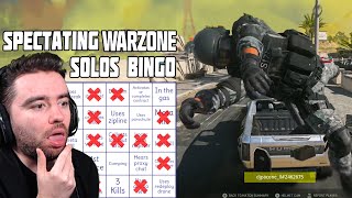 PSYCHOPATH  Warzone Solos Spectating Bingo [upl. by Nnahgiel450]