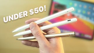 CHEAP Apple Pencil Alternatives  under 50 [upl. by Anibla295]