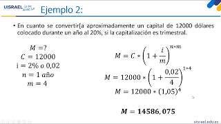 Matematica Financiera Semana 3 Interés Compuesto [upl. by Platto126]