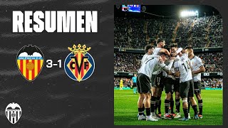 VALENCIA CF 3  1 VILLARREAL CF  RESUMEN DEL PARTIDO [upl. by Sparkie]