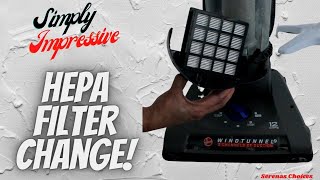 How to change Hepa Filter on Hoover Windtunnel Vacuum Cleaner [upl. by Spiegleman798]