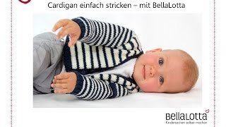 Babyjacke Cardigan einfach stricken  Stricken für Anfänger [upl. by Atalaya]