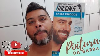 PINTURA DE BARBA COM GRECIN 5 [upl. by Constance67]