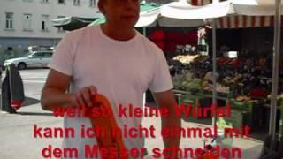 Wienerisch am Naschmarkt mit Untertitel [upl. by Euhsoj]