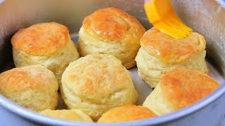 HOW TO MAKE FLUFFY BISCUITS  biscuit mixing method [upl. by Barbie]