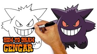 How to Draw Pokemon  Gengar [upl. by Iggie]