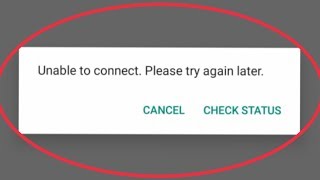 WhatsApp  How To Fix Unable To Connect Please Try Again Problem Solve in WhatsApp [upl. by Hannibal]