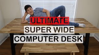 The Ultra Wide Computer Desk from IKEA  Skogsta Review [upl. by Amapuna]