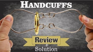 HANDCUFFS  Review amp Solution  Puzzle Master Wire Puzzles [upl. by Tandi150]