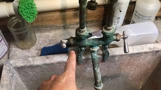 Fixing A Leaking Utility Sink Faucet [upl. by Htrap]