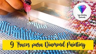 9 Trucos para Pintura Diamante  9 Tips for Diamond Painting Eng Sub [upl. by Halonna77]