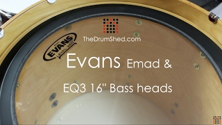 Evans 16quot Emad amp EQ3 Bass Head Review [upl. by Oneg366]