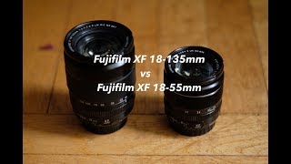 Fujifilm XF 1855mm vs XF 18135mm Real World Comparison [upl. by Yrral]