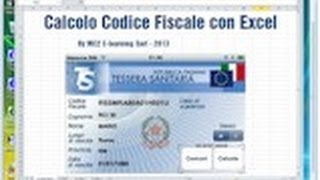 Calcolo Codice Fiscale Con Excel [upl. by Yirinec]