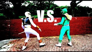 GREEN RANGER VS WHITE RANGER [upl. by Dame]