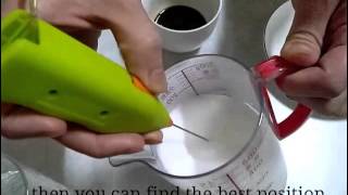 How To Make Latte Art with Mini Milk Frother [upl. by Rodablas]