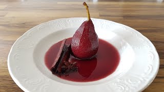 Poached Pears in Red Wine Recipe [upl. by Phila349]