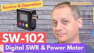 SW102 by Surecom  Digital VHFUHF SWR amp Power Meter Review amp Operation [upl. by Noivart]